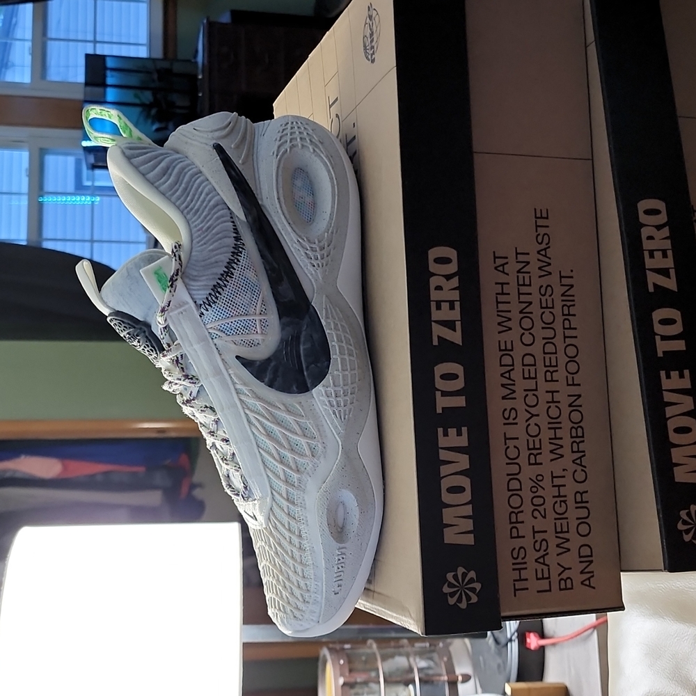 Nike Cosmic Space Hippies 20% recycled plastic very sleek shoe tan with green